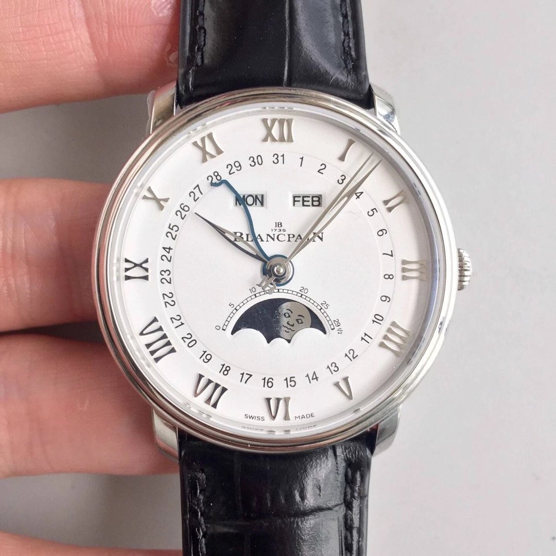 OM Factory Blancpain Villeret Classic Series 6654 display fase luna è lo stesso come la versione più alta orologio sul mercato - Clicca l'immagine per chiudere