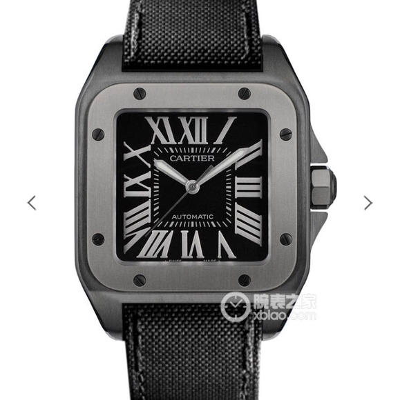 RB Cartier Santos Black Knight L'orologio Santos top replica più forte sul mercato cinturino in nylon - Clicca l'immagine per chiudere