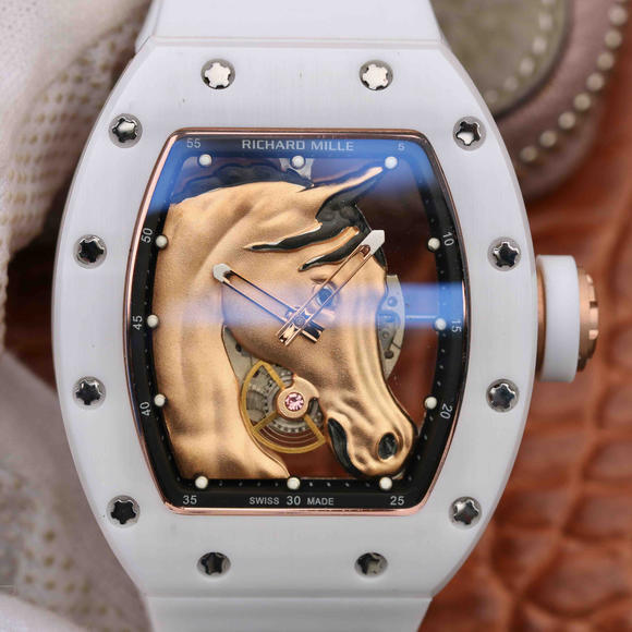 Richard Mille è riuscito con il nastro RM52-02 orologio meccanico automatico in ceramica - Clicca l'immagine per chiudere