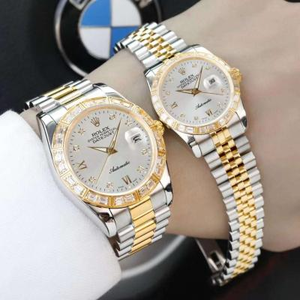 ロレックス デイトジャスト シリーズ カップル 男性と女性のメカニカル ダイヤモンド ペア 腕時計 (単価)