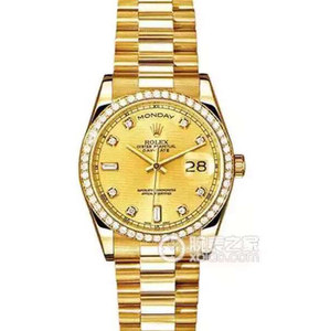 ロレックスモデル:118348-83208シリーズ週カレンダータイプ機械メンズ腕時計。.