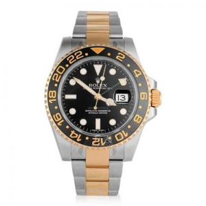 ロレックス グリニッジII、モデル番号:116713-LN-78203機械メンズ腕時計。