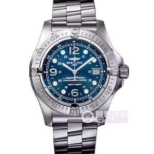 Breitling Super Ocean Series Close-Bottom mechanisch herenhorloge met zwarte wijzerplaat Breitling Super Ocean Series Close-Bottom mechanisch herenhorloge met zwarte wijzerplaat