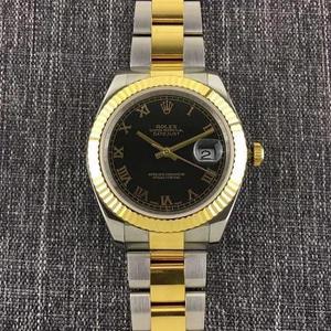 Taiwan Evergreen produced labor-soil log type, bezel, crown, steel band (middle gold part) are covered with 18K gold, automatic mechanical movement