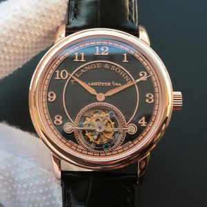 LH Lange 1815 serie 730.32 gezandstraald limited edition handmatig tourbillon uurwerk herenhorloge