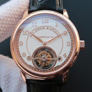 LH Lange 1815 serie 730.32 gezandstraald limited edition handmatig tourbillon uurwerk herenhorloge
