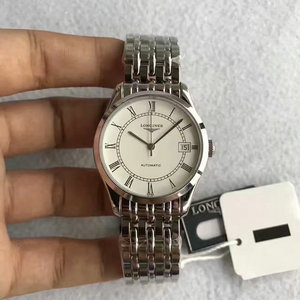 Een op een replica Longines elegante hoge imitatie horloge serie L4.810.4.11.6 ultra-dunne mannen automatische mechanische horloge