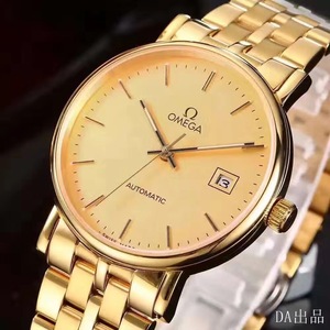 DA fabriek Omega Diefei eenvoudig 18K goud uitgerust met geïmporteerd 9015 mechanisch herenhorloge
