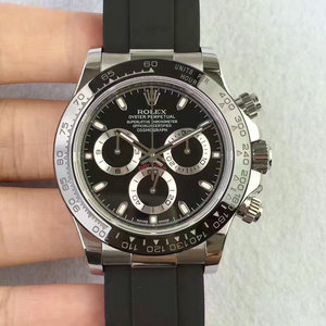 een-op-een replica Rolex-Cosmograph Daytona serie 116523-78593 8DI zwart mechanisch herenhorloge.