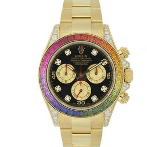 Rolex 116599RBow Nieuwe Regenboogcirkel Daytona Daytona Upgraded 40mm Herenhorloge