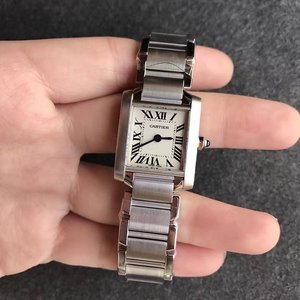 v6 factory Cartier w51008Q tank series ladies quartz watch