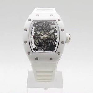 KV factory RM Richard RM55 series watch The TZP used in the case is a tetragonal zirconia polycrystalline porcelain white ceramic