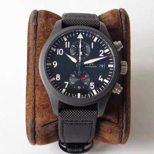 Zf factory re-engraved IWC pilot series TOP GUN naval air combat force MIRAMAR chronograph watch glory debut