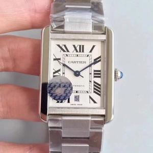 ZF Factory Cartier Tank Series Model W5200027 Square Men's Mechanical Steel Band Watch