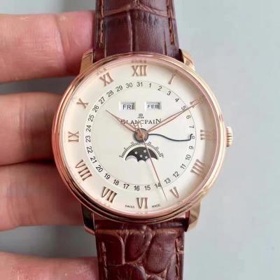 Jaareinde Juxian JB Blancpain Classic Series 6654-1127-55B automatisch mechanisch uurwerk herenhorloge met riemhorloge - Klik op de afbeelding om het venster te sluiten