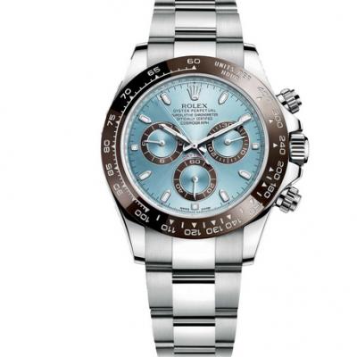 JF Factory Rolex Cosmic uurwerk Daytona 116506-78596 V6s-versie Ice Blue Surface Ceramic Ring, 4130 Automatic - Klik op de afbeelding om het venster te sluiten