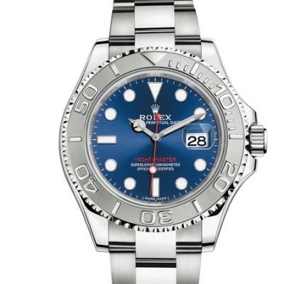 AR fabriek Rolex Yacht-Master 268622 Blauw vergulde unisex dames nieuw horloge. - Klik op de afbeelding om het venster te sluiten