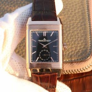 One to one high imitation Jaeger-LeCoultre Q2958650 Reverso watch black-faced two-hand semi-neutral mechanical watch
