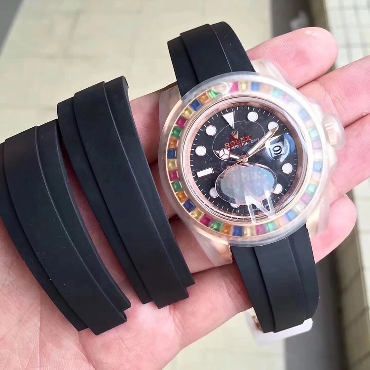 2017 Basel Watch Fair Jelly Bean Ring Rolex Yacht-Master series new products from N factory - Trykk på bildet for å lukke