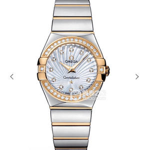 3s Omega Constellation Series 27MM Ladies Quartz Watch 18k Gold