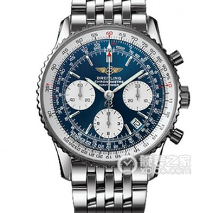 Relógio masculino Breitling Aviation Chronograph ASIA7750 Movimento multifuncional mecânico automático.