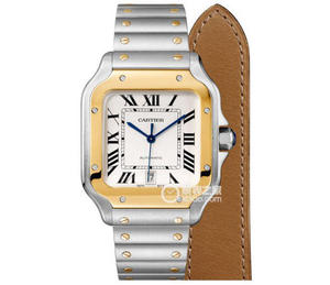 Novo Caso Santos (tamanho médio feminino) Da BV Cartier: 316 material dial 18k relógio de ouro rosa