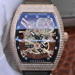 A nova ponte oca Vanguard Skeleton de Franck Muller foi cuidadosamente projetada para destacar a estrutura do relógio, o pulso masculino. A nova ponte oca Vanguard Skeleton de Franck Muller foi cuidadosamente projetada para destacar a estrutura do relógio, o pulso masculino.
