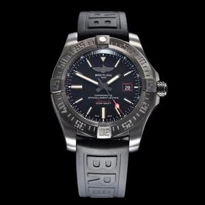 "GF Breitling Blackbird V4 Ultimate Edition" é baseado principalmente na versão V3 com os seguintes upgrades: pulseira de borracha, relógio mecânico masculino