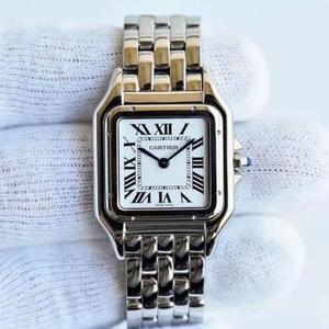 GF mais forte série de relógios femininos?? Cartier Cheetah Panthère de Cartier aço inoxidável cinta de quartzo movimento senhoras relógio