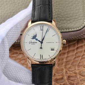 Glashütte Original Congressista Big Date Fase Moon Watch Men's Watch Leather Strap Automatic Mechanical Movement