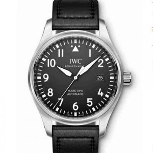 MKS fábrica internacional série piloto marca 18 rosto preto IW327001 relógio masculino