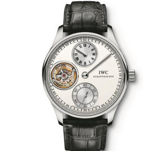 IWC 3 pontos 1-line automático true tourbillon (Portugal IW544601) estilo: relógio mecânico de volante verdadeiro automático,