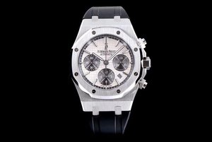 JH Atualizado AP Royal Oak Series AISA77750 Automatic Chronograph Movement Belt Watch Men's Watch