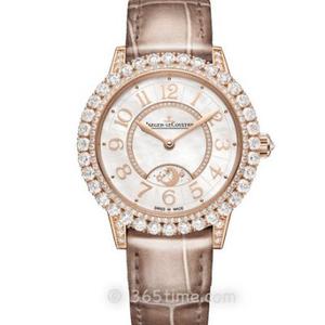 ZF Jaeger-LeCoultre série de encontros Q3432570 relógio feminino mecânico de diamante de fase da lua.