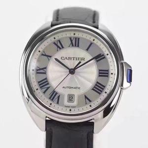 Kw fábrica Cartier key series re-gravura é um novo relógio masculino derivado do balão azul movimento japonês 9015