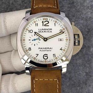 [KW] Panerai PAM1499 relógio masculino de 44mm emparelhado com movimento de enrolamento automático P.9010, alça de couro de vaca
