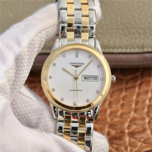 GK Longines recém-atualizado versão V3 do calendário duplo L4.874.3 da série Longines ensign .27.7 Bracelete de aço inoxidável para homens com movimento mecânico automático. GK Longines recém-atualizado versão V3 do calendário duplo L4.874.3 da série Longines ensign .27.7 Bracelete de aço inoxidável para homens com movimento mecânico automático.