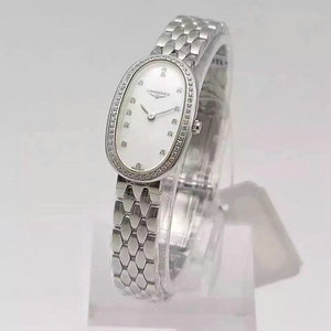 A fábrica de Taiwan produziu longines placa branca oval senhoras quartzo relógio versão diamante A fábrica de Taiwan produziu longines placa branca oval senhoras quartzo relógio versão diamante