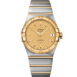 VS Relógio de Fábrica Omega Constellation Series Ouro 123.20.38.21.08.002 Double Eagle 38mm Coaxial Watch 8500 Máquina
