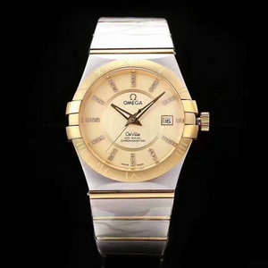 [X Factory] Gravação um-para-um de relógios mecânicos de alta imitação de relógios Omega mão de obra precisa da constelação 123.20.38.21.58.001