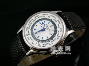 Patek Philippe Men's Watch World Time Blue Surface Map Automatic Mechanical Through Bottom Men's Watch