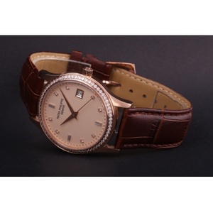 Swiss Patek Philippe Men's Watch Swiss Original Movement 18K Rose Gold Gold Face Automatic Men's Watch Men's Watch