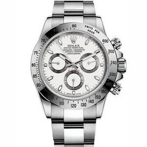 Rolex Daytona 116520 relógio mecânico de rosto branco produzido pela n fábrica. Rolex Daytona 116520 relógio mecânico de rosto branco produzido pela n fábrica.