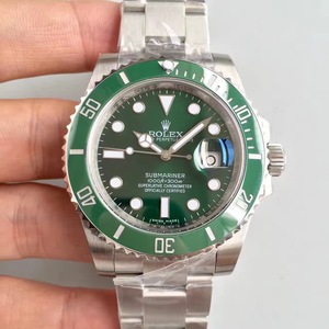 N Fábrica Rolex Green Water Ghost v7 Edition SUB Submariner série 116610LV, relógio masculino. v7 foi descontinuado, a versão de atualização v8 pode ser adquirida