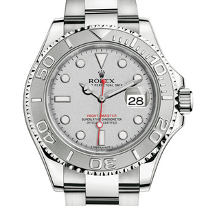 EW Rolex Yacht-Master 116622 Reedição Versão Rolex Yacht-Master 116622-78760 Silver Plate Watch