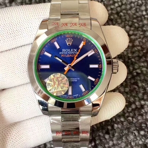 JF fábrica de uma a uma réplica Rolex Milgauss série 116400-GV-72400 relógio de disco azul mecânicoN Factory Audemars Piguet Survivor v2 Versão 7750 Automatic Movement N Factory Upgraded Survivor