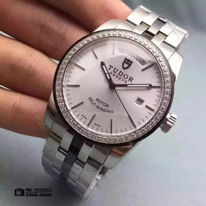 Boutique-Tudor Tudor? Jun Jue série relógio mecânico branco relógio diamante