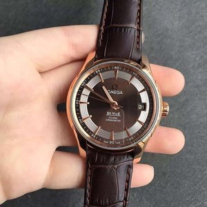 V6 Fábrica Ômega Butterfly Série Rosa Ouro Café Cara Relógio Mecânico Masculino V6 Fábrica Ômega Butterfly Série Rosa Ouro Café Cara Relógio Mecânico Masculino