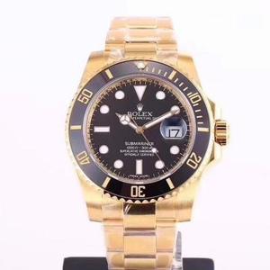 A VR.Factory mais uma vez constrói a série Rolex Submariner em ouro imperial 18K, o melhor Submariner em ouro 18K.