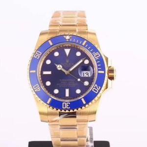 A VR.Factory mais uma vez constrói a versão imperial da série Rolex Submariner em ouro 18K, a melhor versão em ouro 18K do Submariner.